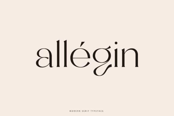 Allegin: An Elegant Serif Font for Makers