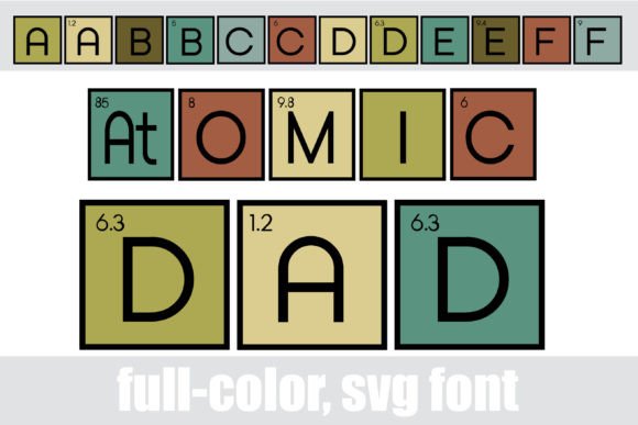 Atomic Dad: A Bold Color Font for Marketers