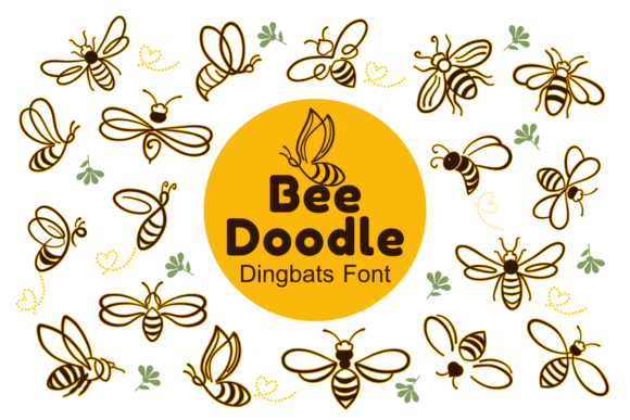 Bee Doodle: A Whimsical Dingbat Font for Crafters