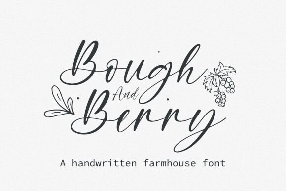 Bough and Berry: A Handwritten Font for Editorial Design
