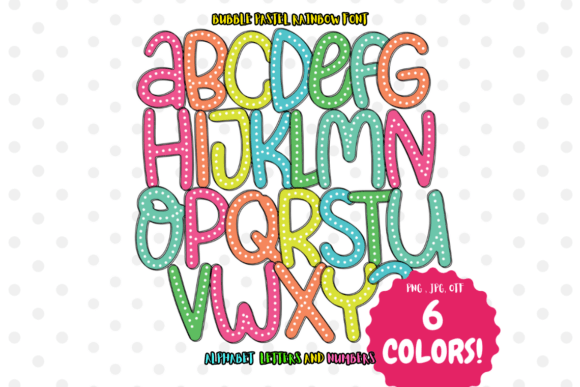 Bubble Pastel Rainbow: A Vibrant Color Font for Web Design