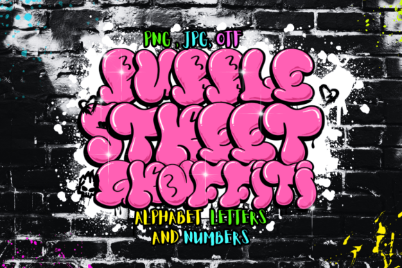 Bubble Street Graffiti: A Bold Color Font for Campaigns