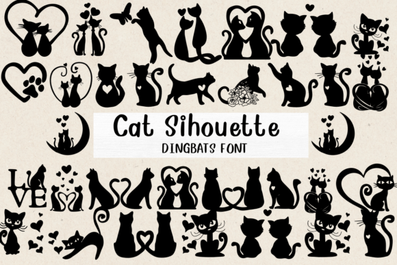 Cat Silhouette: A Review of the Charming Dingbat Font