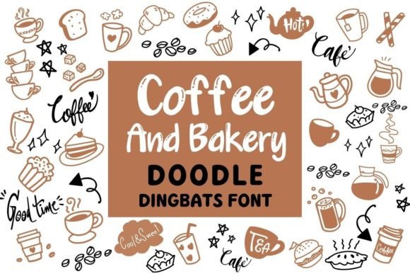 Coffee and Bakery: A Charming Doodle Font for Design