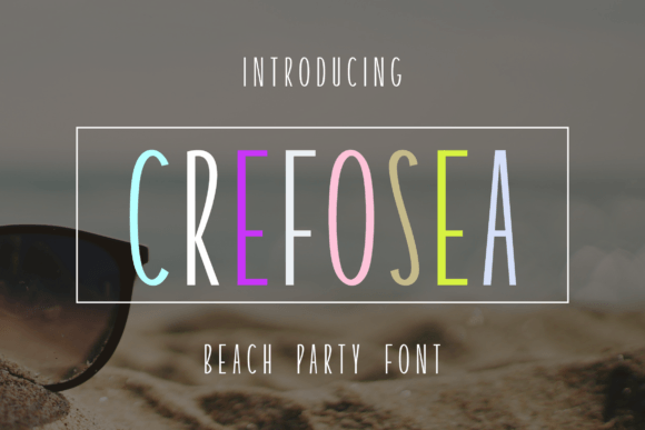 Crefosea: A Coastal Color Font for Web Design