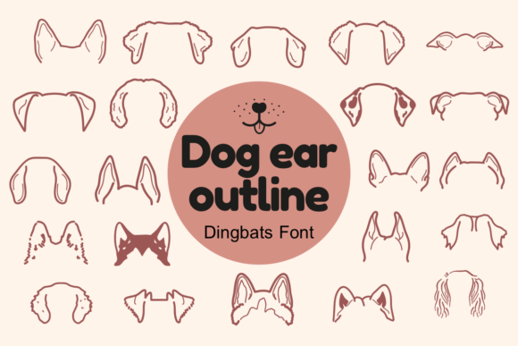 Dog Ear Outline: A Playful Font for Brand Identity