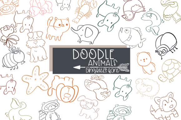 Doodle Animals: A Sketch Style Dingbats Font Review