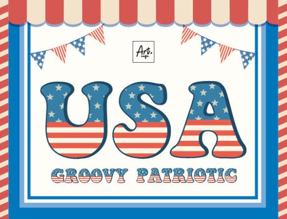 Groovy Patriotic: A Bold Color Font for Campaigns