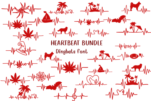Heartbeat Bundle: A Dingbat Font for Marketers