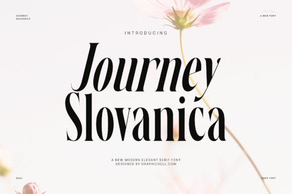 Journey Slovanika: An Elegant Modern Serif Font for Crafters