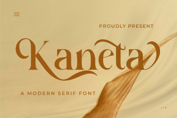 Kaneta: A Stylish Serif Font for Editorial Design