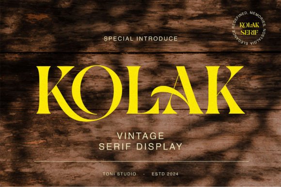Kolak: The Elegant Serif Typeface for Modern Editorial Design