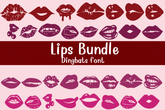 Lips Bundle: A Quirky Display Font for Digital Marketing