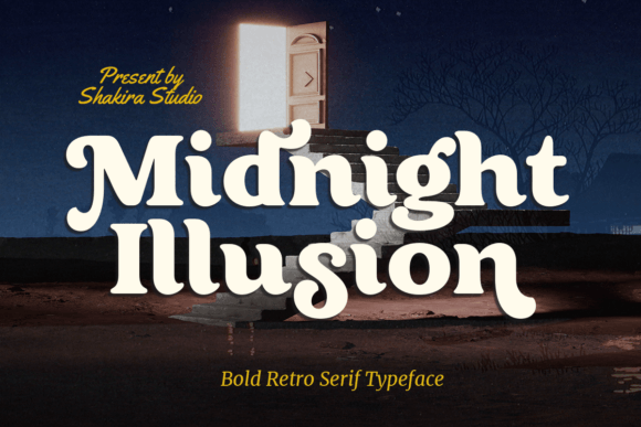 Midnight Illusion: A Bold Serif Font for Campaigns