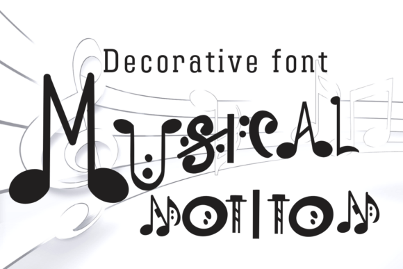 Musical Notation: A Cute Decorative Font for Design