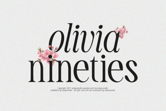 Olivia Nineties: A Retro Serif Font for Makers
