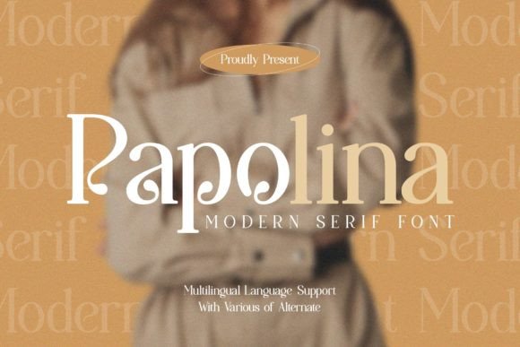 Papolina: A Modern Serif Font for Editorial Design