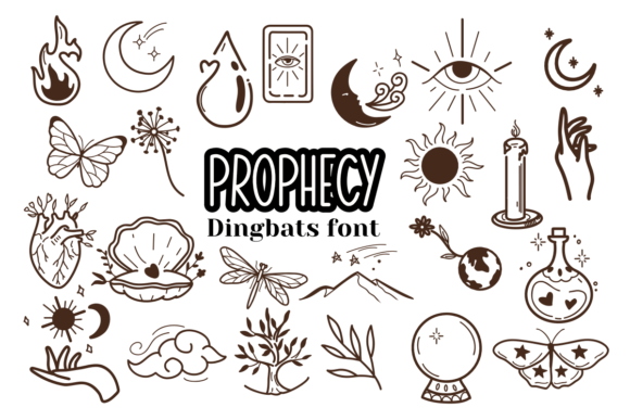 Prophecy: A Sketch Dingbats Font for Branding
