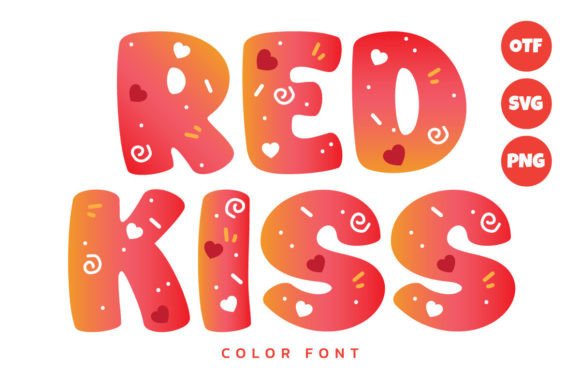 Redkiss: A Playful Color Font for Branding