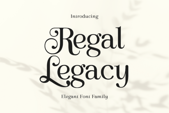 Regal Legacy: A Premium Serif for Digital Luxury