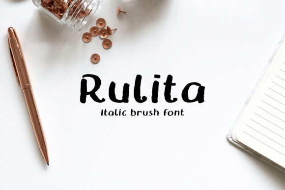 Rulita: A Refined Italic Brush Font for Branding