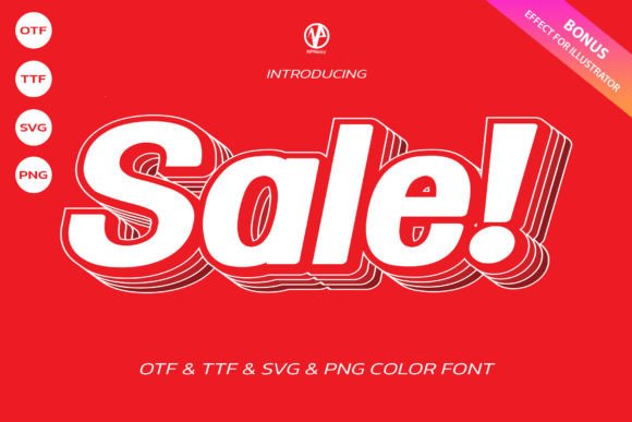 Sale Font Review: A Vibrant Color Font for Design