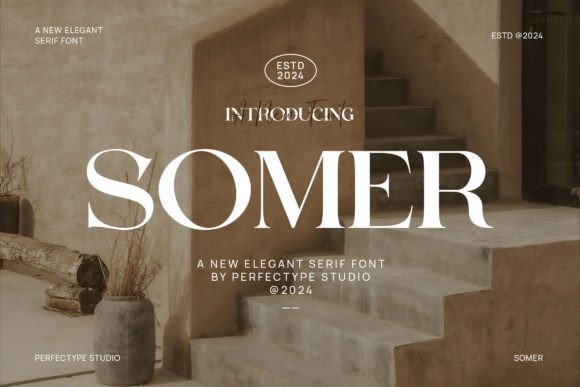 Somer: A Modern Serif Typeface for Editorial Design