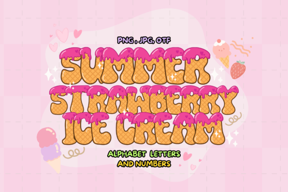 Summer Strawberry Ice Cream: A Sweet Display Font Review