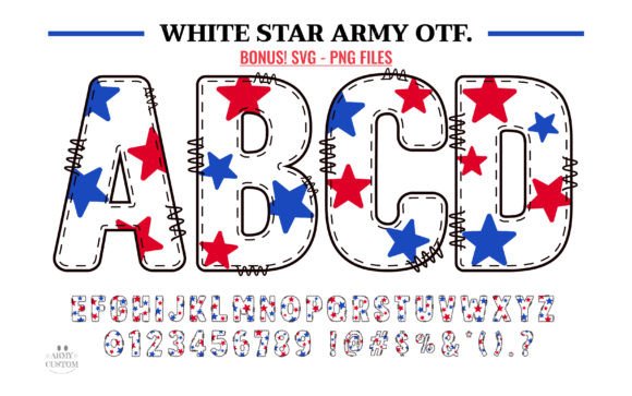 White Star Army: A Bold American Display Font